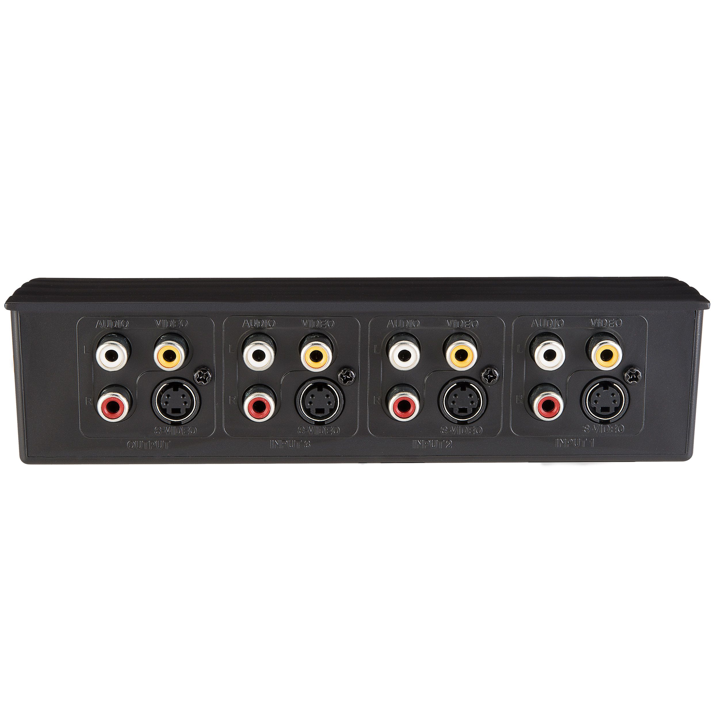 Switch ABCD de audio y video, con conectores RCA y S-Video