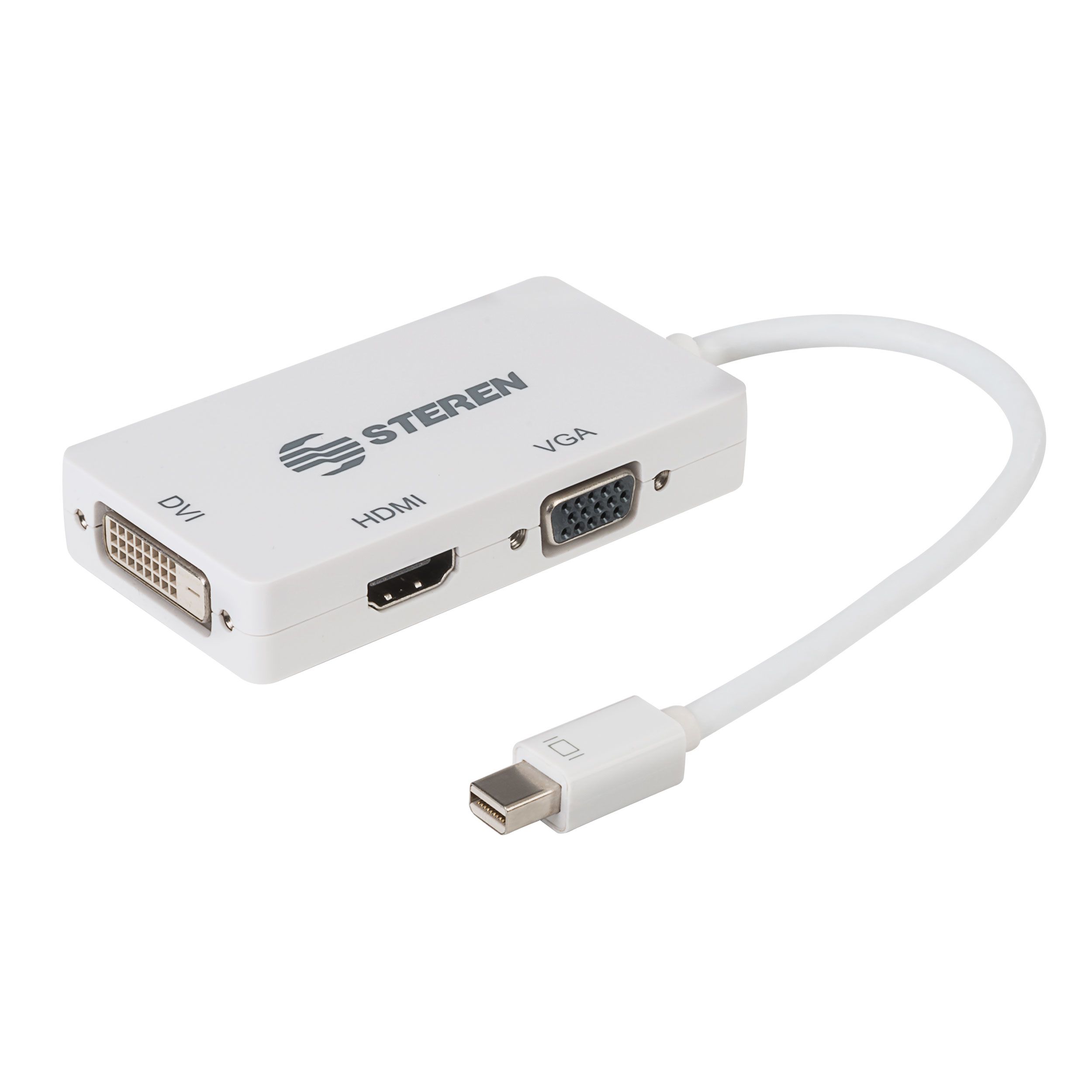 Adaptador Mini Displayport/ Thunderbolt a HDMI Steren 506-410 Color Blanco