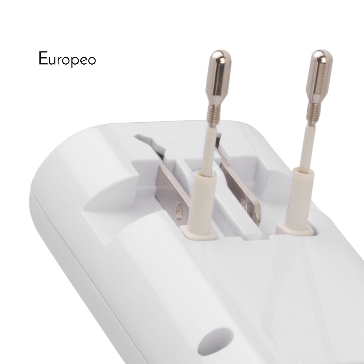 Adaptador universal de contactos, con cargador USB para viaje