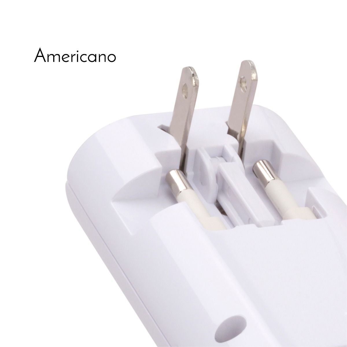Adaptador universal de contactos, con cargador USB para viaje
