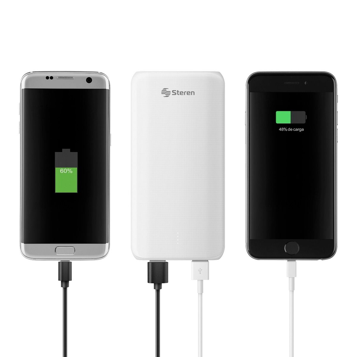 Power Bank de 10,000 mAh con QC y PD, 2 salidas USB y 1 USB C