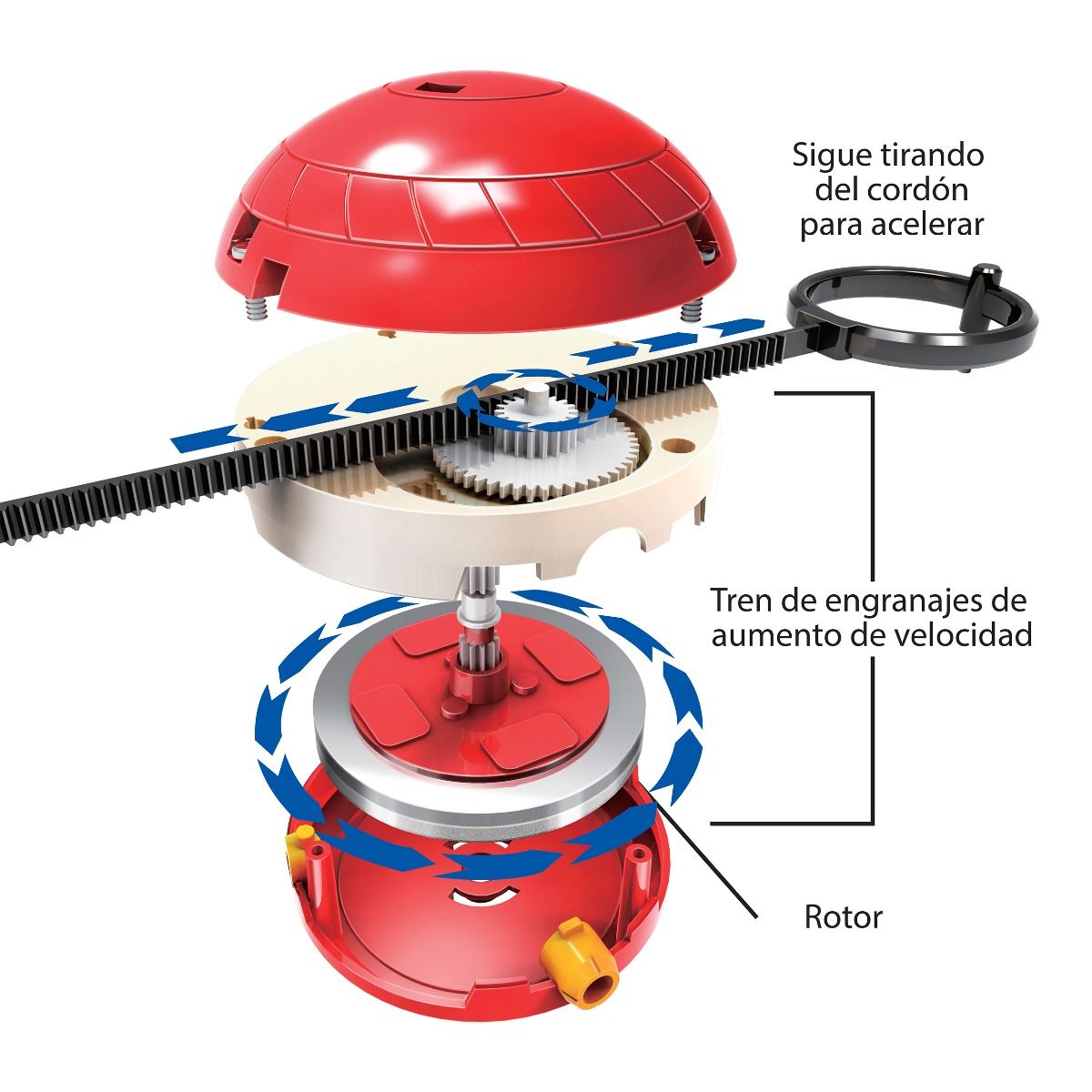 Kit científico con giroscopio 6 en 1 para armar