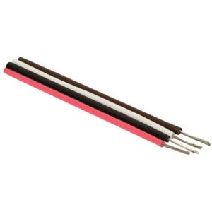 Cable estañado para conexiones, en color rojo, calibre 22 AWG