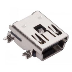 Conector mini USB hembra para PCB