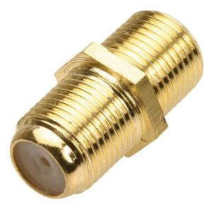 Unión tipo F para conectores RG59, recubierto de oro