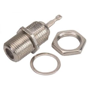 Conector hembra tipo "F" de chasis, para cable RG59