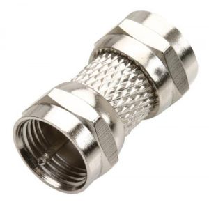 Cople conector a conector tipo F para conectores RG59, con rosca