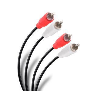 Cable RCA 2 plug a 2 plug de 1,8 m, ultradelgado