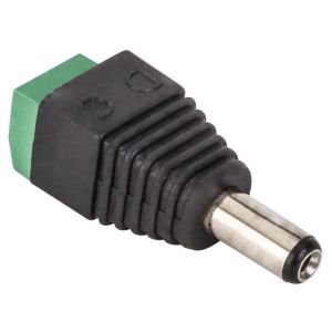 Adaptador Conector invertido 2.1 mm a 2 terminales atornillables