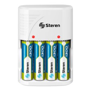 Paquete de 4 pilas recargables de alta capacidad AAA NIMH 1100 MAH BAT-NM- AAA/1100 Steren 