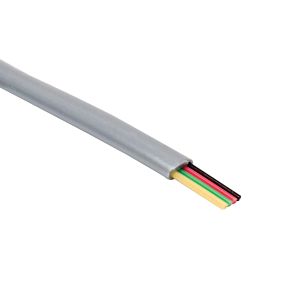 Cable telefónico modular, 4 Vías, 28 AWG, color plata