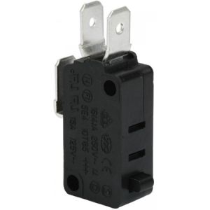 Micro switch con botón negro, de 15 A