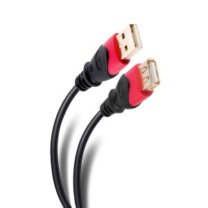 Extensión Elite USB de 3,6 m reforzada, con conectores dorados