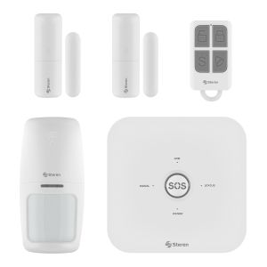 Sistema de seguridad Wi-Fi con alarma, 3 sensores y control remoto