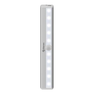 Lámpara LED automática tipo barra recargable con sensor PIR y sujeción magnética