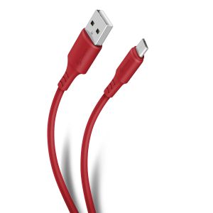 Cable USB a micro USB de 1 m color rojo