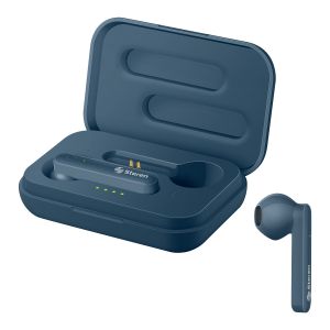 Audífonos Bluetooth ergonómicos FreePods Touch True Wireless, azules