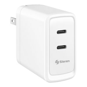 Cargador de pared GaN 120W USB-C Power Delivery™ 3.0 y USB-A de carga