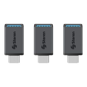3 adaptadores jack USB 3.0 a plug USB C