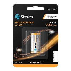 Batería recargable Li-ion 700 mAh tipo CR123