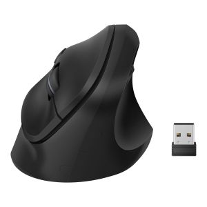 Mouse inalámbrico vertical 800 / 1100 / 1500 DPI, negro