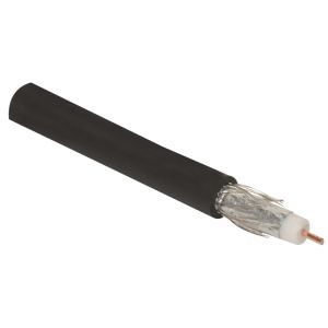 Cable coaxial RG6, 50% malla de aluminio sin estañar