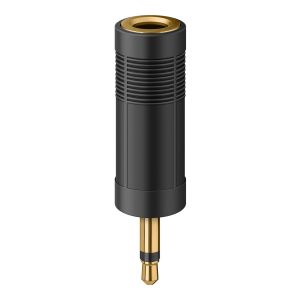 Adaptador elite de plug 3,5 mm a jack 6,3 mm, monoaural