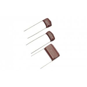 Condensador de poliester metalizado, de 1 uF (micro Faradios) a 250 Volts