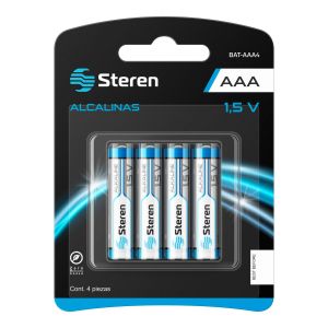 Paquete de 4 baterías alcalinas Ultra “AAA”