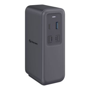 Estación de conexión USB C con cargador GaN USB C PD 100 W / USB QC 18 W