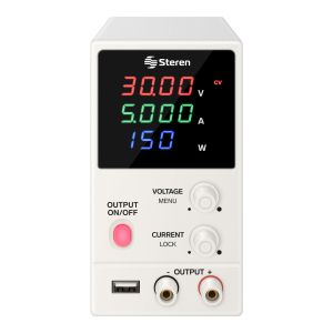 Fuente de poder regulada de 0 a 30 Vcc, 5 A