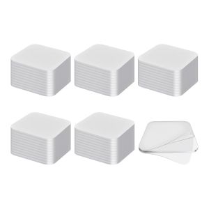 50 piezas de cinta mágica nano stick de doble cara, pre cortada de 3 cm x 3 cm