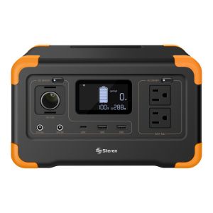 Estación de energía portátil de 288 Wh con inversor de corriente de 300 W (110 Vca) y monitoreo por app