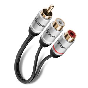 Cable RCA plug a 2 jacks, de 15 cm