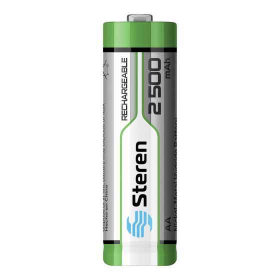 Paquete de 4 pilas recargables de alta capacidad "AA" NiMH 2500 mAh