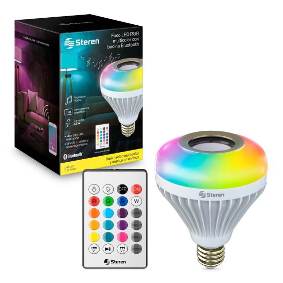 Realizable distorsión Desear Foco LED RGB decorativo con bocina Bluetooth*, 6,5 W